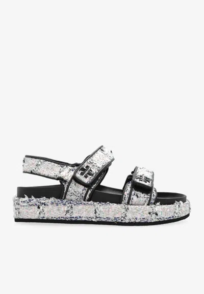 Tory Burch Kira Flatform Sandals In Multi
