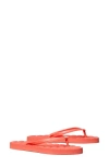 Tory Burch Kira Flip-flop In Coral Crush