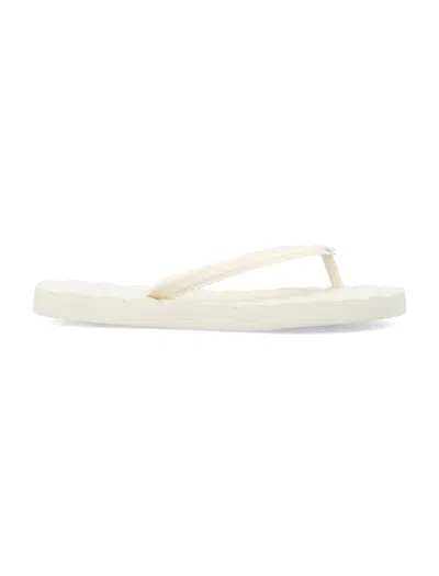 Tory Burch Kira Flip-flop In Ivory / Ivory / Ivory