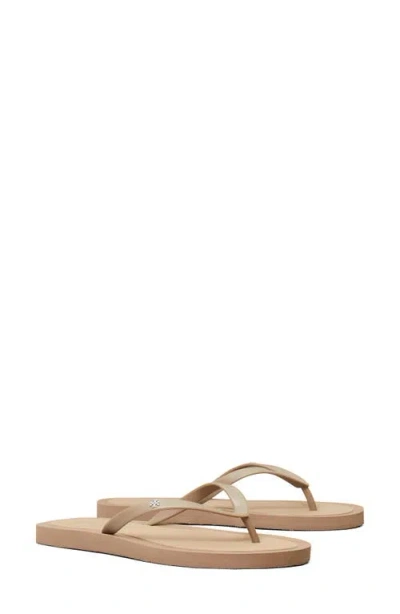 Tory Burch Kira Flip Flop In Mountain Gray/silver