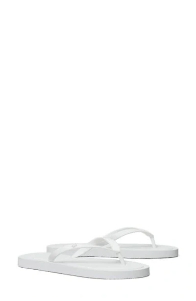 Tory Burch Kira Flip Flop In White