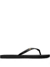 Tory Burch Slate Rubber Kira Thong Slippers In Black