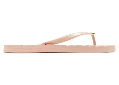 Pre-owned Tory Burch Kira Flip Flops (women's) Sneakers In Meadowsweet/gold/pink