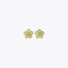 Tory Burch Kira Flower Stud In Green