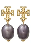 Tory Burch Kira Genuine Pearl Drop Earrings In Multi