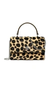 Tory Burch Kira Haircalf Mini Top Handle Chain Wallet