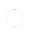 Tory Burch Kira Heart-shaped Pendant Necklace In Yellow
