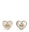 Tory Burch Kira Heart Stud Earrings In Gold