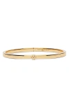 Tory Burch Kira Hinge Bracelet In Tory Gold
