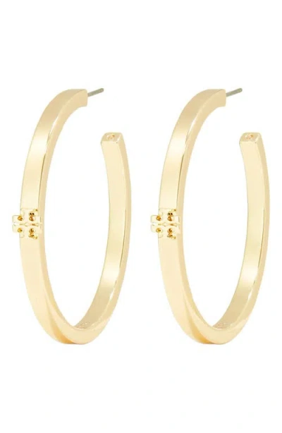 Tory Burch Kira Hoop Earrings In Gold