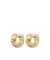 Tory Burch Tory Birch Kira Double T Huggie Hoop Earrings