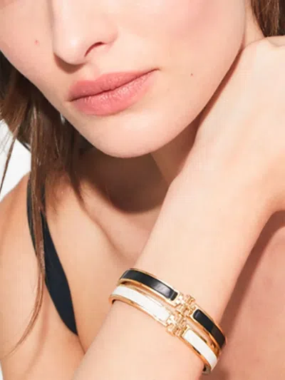 Tory Burch Kira Huggie Earrings In Gold