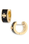Tory Burch Kira Huggie Hoop Earrings In Multi