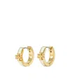 Tory Burch Kira Enamel Huggie Earrings In Yellow