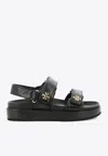 Tory Burch Kira Two Band Sport Sandals Perfect Black In Black