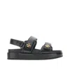 Tory Burch Kira Two Band Sport Sandals Perfect Black In Black