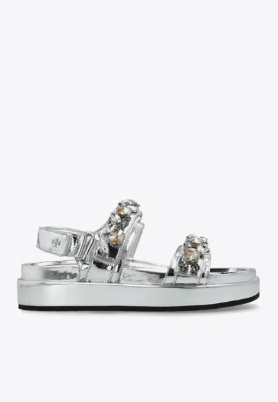 TORY BURCH KIRA LEATHER SANDALS