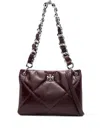 Tory Burch Quilted Leather Shoulder Bag With Chain Strap