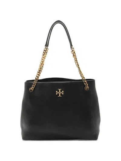 Pre-owned Tory Burch Kira Leather Shoulder Bag In Black