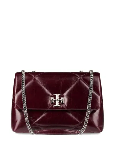 Tory Burch Kira Leather Shoulder Bag In Red