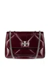Tory Burch Kira Leather Shoulder Bag In Red