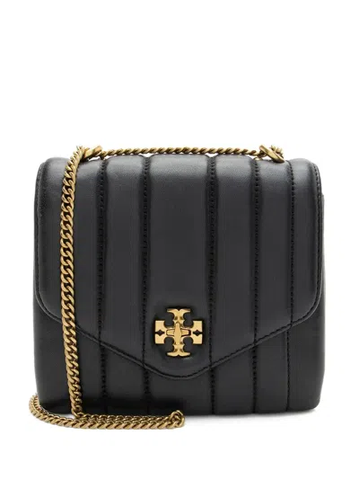 Pre-owned Tory Burch Kira Leather Square Cross-body Bag In Black
