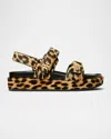 Tory Burch Kira Sporty Sand In Classic Leopard