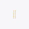 Tory Burch Kira Linear Pearl Earring In Tory Gold/pearl