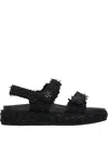 Tory Burch Kira Logo-detail Sandals In Black