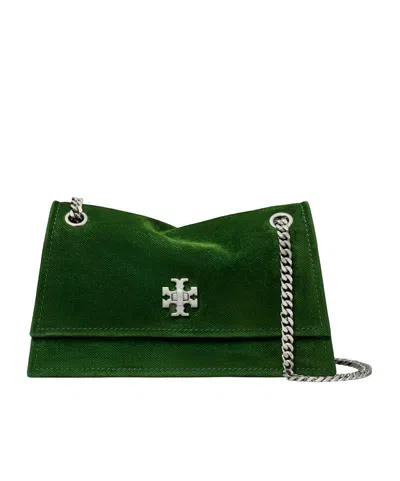 Tory Burch Kira Logo-embellishment Mini Bag In Green
