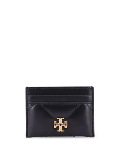 Tory Burch Kira Diamond Quilt Cardholder In Black