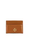 Tory Burch Kira Matelassé Leather Cardholder In Brown