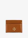 Tory Burch Kira Matelassé Leather Cardholder In Sand