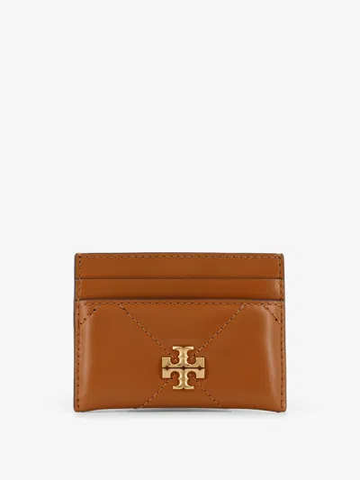 Tory Burch Kira Matelassé Leather Cardholder In Sand