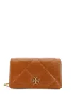 Tory Burch Kira Matelassé Leather Shoulder Bag In Brown