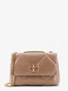 Tory Burch Kira Matelassé Leather Shoulder Bag With Metal Logo