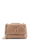 Tory Burch Kira Matelassé Leather Shoulder Bag With Metal Logo