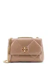 Tory Burch Kira Matelassé Leather Shoulder Bag With Metal Logo