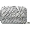 Tory Burch Kira Metallic Chevron Convertible Shoulder Bag
