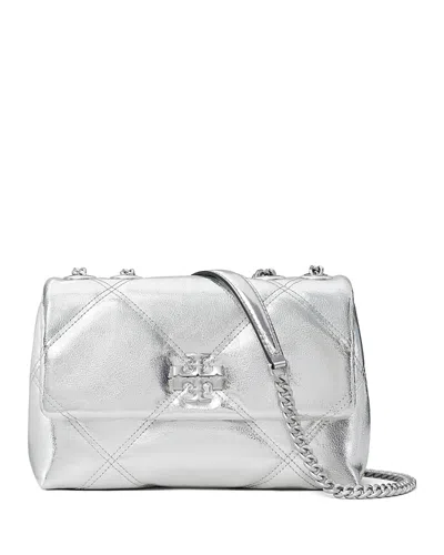TORY BURCH SMALL KIRA METALLIC DIAMOND QUILT CONVERTIBLE SHOULDER BAG