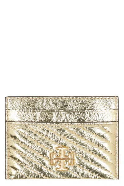 Tory Burch Kira Metallic Leather Card Holder