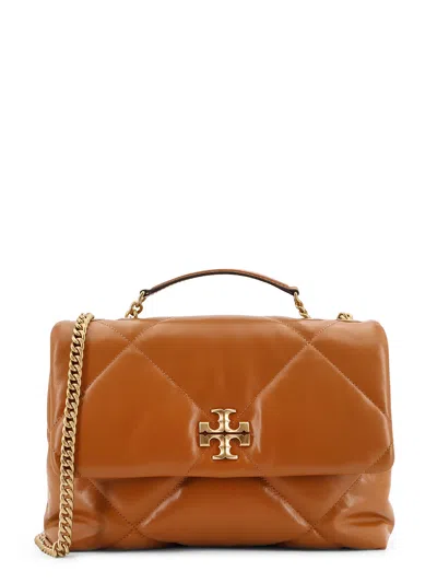 Tory Burch Kira Metelassé Leather Shoulder Bag In Brown