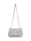 Tory Burch Small Kira Woven Shoulder Bag In Silver