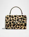Tory Burch Kira Mini Cheetah-print Haircalf Crossbody Bag