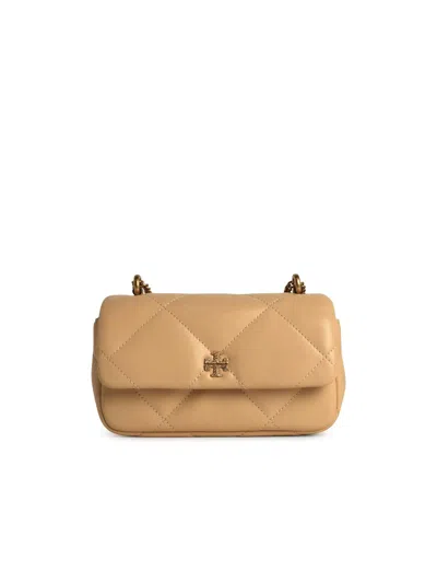 Tory Burch 'kira' Mini Crossbody Bag In Beige Lear In Neutral