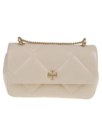 Tory Burch Kira Mini Flap Bag In White