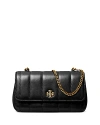 Tory Burch Kira Mini Flap Crossbody In Black/gold
