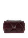 Tory Burch Kira Diamond Convertible Shoulder Bag In Red