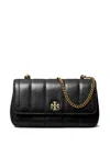 Tory Burch Kira Quilted Leather Crossbody Bag In Black