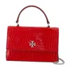 Tory Burch Kira Mini Top Handle Wallet On Chain In Red